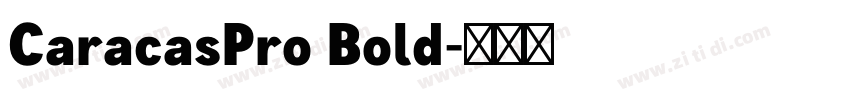 CaracasPro Bold字体转换